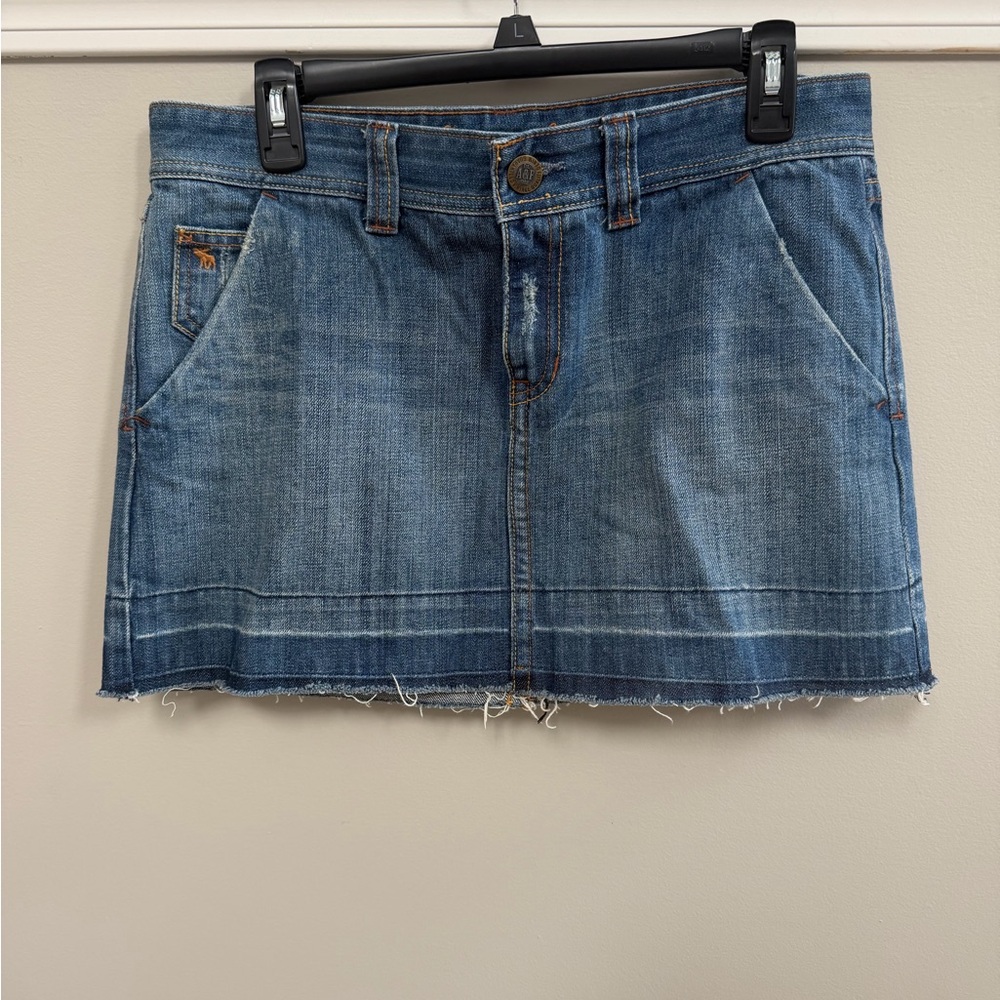 Abercrombie & Fitch Blue Denim Mini Skirt